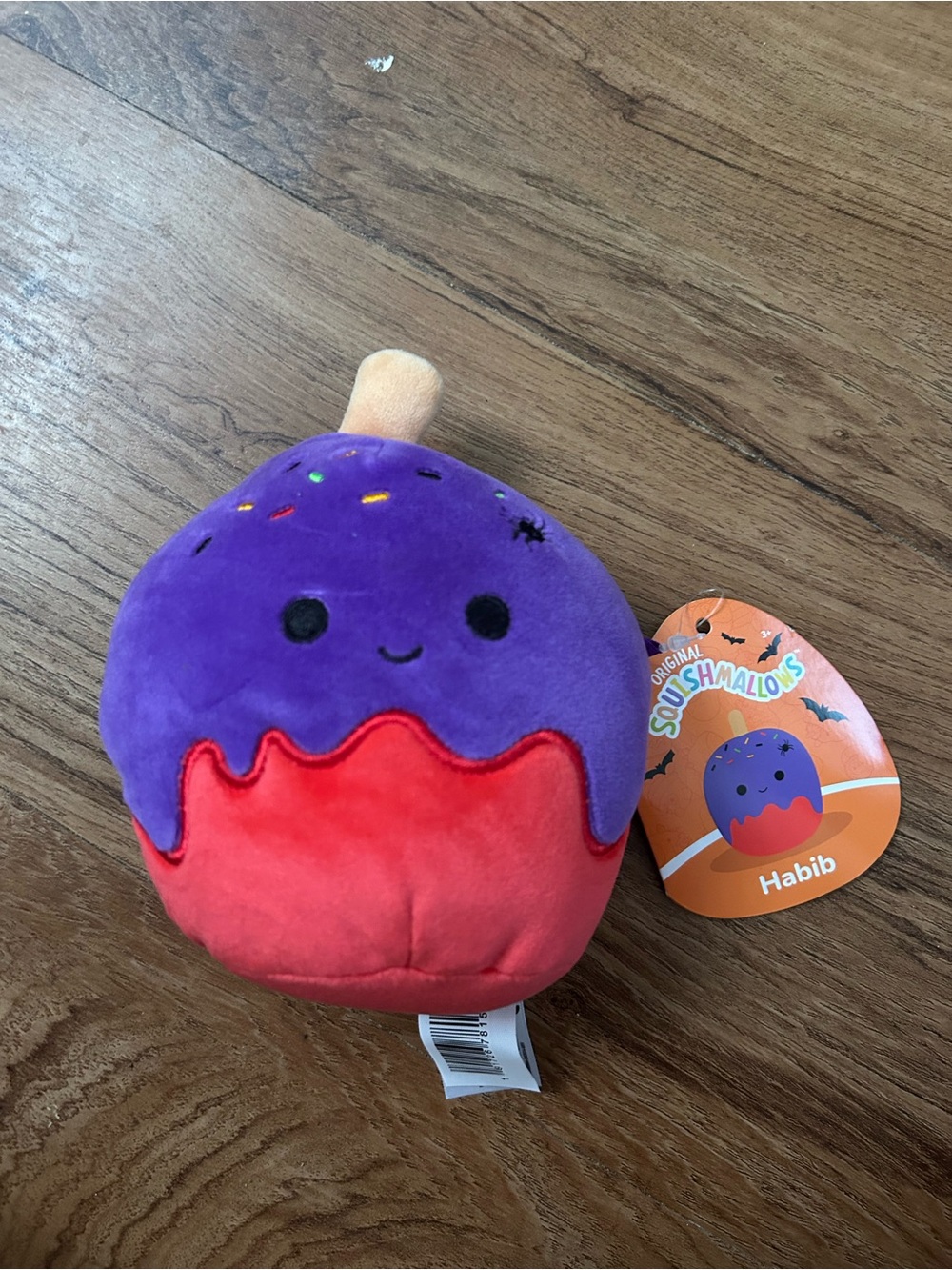 Squishmallows Habib Plush - Purple Top with Red Bottom